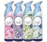 Febreze Air Mist Air Freshener Spray Bundle 4 x 185ml - Odourclear Technology Eliminates Odours Fast,Blossom Breeze,Cotton Fresh,White Jasmine,Lavender - Light Long-Lasting Freshness for Every Room