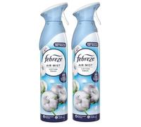 Febreze Air Mist Air Freshener Spray odour Eliminator Home & Office Fragrances Multi Scents 185ml (2, Cotton Fresh Scent)