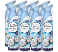 Febreze Air Mist Air Freshener Spray odour Eliminator Home & Office Fragrances Multi Scents 185ml (8, Cotton Fresh Scent)