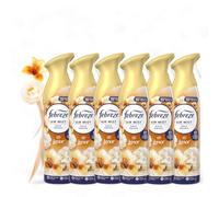 Febreze Air Mist GOLD ORCHID LENOR 185ml - Pack of 6 | OdourClear™ Technology | Floral & Exotic Scent | Non-Flammable Room Freshener