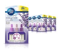 Febreze Ambi Pur 3Volution Air Freshener Plug-In Diffuser Refill, Odour Eliminator, lavender, 120 ml (20 x 6)