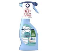Febreze Antibacterial Fabric Freshener Spray Fresh Linen 375ML, Kills 99.9 percent of Bacteria, Fights Odours Trapped in Fabrics and Leaves a Fresh Scent