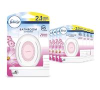 Febreze Bathroom Air Freshener, Odour Eliminator, Blossom & Breeze, Pack of 8