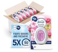 Febreze Bathroom Air Freshener, Odour Fighter, Blossom & Breeze, 5 Items, Bathrooms Freshener & Odour Eliminator