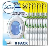 Febreze Bathroom Air Freshener, Odour Fighter, Cotton Fresh, 8 Items, Febreze Air Fresheners, Bathroom Freshener