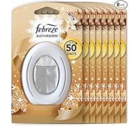 Febreze Bathroom Air Freshener, Odour Eliminator, Vanilla & magnolia, 8 Count