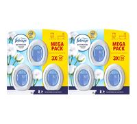 Febreze Bathroom Continuous Air Freshener Cotton Fresh 3 Unit Fights Odour