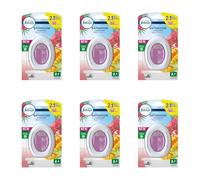 Febreze Bathroom Continuous Air Freshener, Fruity Tropics, 7.5ml, Pack of 6