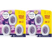 Febreze Bathroom, Continuous Air Freshener Lenor Exotic Bloom 3 Count (Pack of 2)