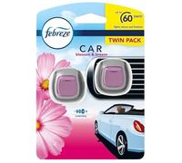 Febreze Car Air Freshener Economy Twin Pack Blossom and Breeze Clip-on Car Vent Air Freshener