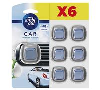 Febreze Car Air Freshener, Odour Eliminator, Cotton Fresh, 6 Count