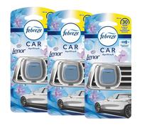 Febreze Car Air Freshener Starter Kit - Lenor April Fresh - Pack of