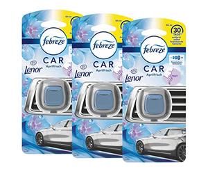 Febreze Car Air Freshener Starter Kit - Lenor April Fresh - Pack of 3