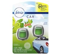 Febreze Car Air Fresheners Gain Original Scent Odor Fighter for Strong Odors Car Vent Clips (2 Count)