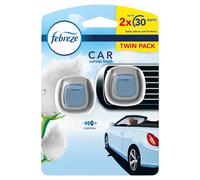 Febreze Car Vent Clip Air Freshener - Twin Pack - Cotton