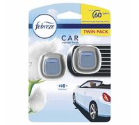 Febreze Car Clip Twin Pack Vent Clip Air Freshener - Cotton