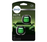 Febreze Car Vent Clip Air Freshener Odor Eliminator for Up to 30 Days Freshness 2 Clips Wilderness