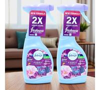 Febreze Fabric Air Freshener Spray Bundle - 2 x 500ml EXOTIC BLOOM, Water-Based Fabric & Carpet Freshener | Odour Eliminator