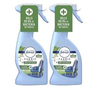Febreze Fabric Freshener Antibacterial Spray - Pack of 2 x 500ml Morning Freshness Water-Based mula Fabric Spray, Carpet Freshener Odour Eliminator
