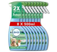 Febreze Fabric Freshener Spray, 4L (500ml x 8) - Pet Odour Fighter, Eliminates Odours, Refreshes Fabrics