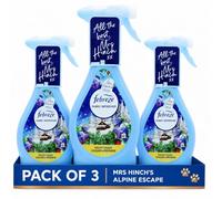 Febreze Fabric Freshener Spray Alpine Escape Scent, L, Odour Eliminator for Hard to Wash Fabrics by Krishna Stores Ltd, 3 X 500m