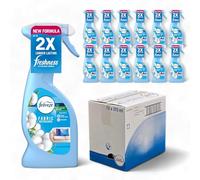 Febrèze Fabric Freshener Spray - Carpet, Sofa & Curtains odour eliminator, Dermatologically tested, Febrèze Cotton Fresh, 4.5 Litre (375 ml x 12)- Full Box Pack