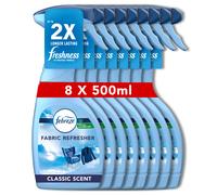 Febreze Fabric Freshener Spray, Febreze Air Fresheners, Fresh, 4 Litre (500 ml x 8)