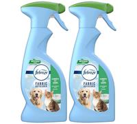 Febreze Fabric Refresher Pet Odor Eliminator Pet-Safe Air Freshener and Deodorizing Spray Fresh Scent 12.6 oz (Pack of 2)