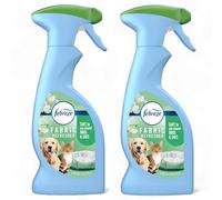 Febreze Fabric Refresher Spray, PET Odour Eliminator with OdourClear Technology, Fresh Scent, 2 x 375ml Multipack (Total 750ml) - Fights Tough Dog & Cat Smells on Hard-to-Wash Fabrics