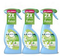 Febreze Fabric Refresher Spray WHITE JASMINE - Pack of 3 × 375 ml | OdourClear Heavy-Duty Fabric Spray | Removes Tough Odours from Sofas, Curtains & Carpets