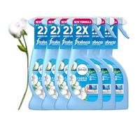 Febreze Fabric Spray COTTON FRESH 375ml x 6, Fight Odour from Fabric, Suitable for Sofa, Curtains and Fabrics, Safe around Dogs and Cats