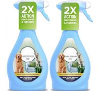 Febreze Fresh Scent Fabric Refresher Spray 385ml x2 - Odour Eliminating Fabric Refresher with 2X Action, Long Lasting Fresh Fragrance up to 24 Hours, Ideal for Sofas Carpets Curtains & Pet Homes