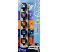 Febreze Mixed Scents Air Freshener 5 Car Vent Clips 5 Count (Pack of 1)