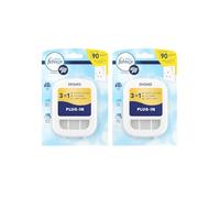 Febreze Plug-in Air Freshener Device (Pack of 2) Compatible with 3Vol Refills Continuous Odour Elimination Adjustable Scent Intensity for Home Office Bathroom Long-Lasting Freshness (Plug's Only)