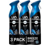Febreze Unstopables Air Effects Odor-Eliminating Air Freshener Breeze, 8.8 oz. Aerosol Can, Pack of 3