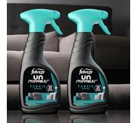 Febreze UNSTOPPABLES Fabric Freshener Spray - FRESH Scent - 500ml x 2 | Extra-Strength Fabric Odour Eliminator | Long-Lasting Freshness for Soft Surfaces