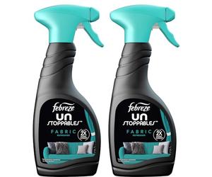 Febreze Unstoppables Fabric Refresher Spray, Fresh Scent, Pack of Two, 2 x 500 ml