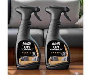 Febreze Unstoppables Lavish Fabric Freshener Spray Bundle - 2 x 500ml | Water-Based Fabric & Carpet Odour Eliminator