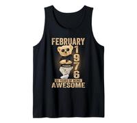 February 1976 50th Birthday 2026 Women 50 Years Teddy Bear Tank Top