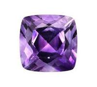 February Birthstone 2.75 Ratti Natural Amethyst (Katela) Cushion Cut Gemstone Lab Certified Loose Gemstone Man or Women Jewelry Making Gemstone B0C55GF4VD, Silver, Artificial