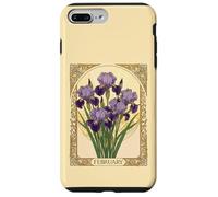 February Irises Birth Flower Art Nouveau Style Case for iPhone 7 Plus/8 Plus