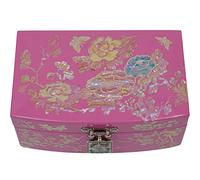 February Mountain Mother of Pearl Jewelry Box with Ring Tray Pink Jewelry Box Gifts for Women