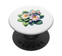 February Primrose Birth Month Flower PopSockets Adhesive PopGrip