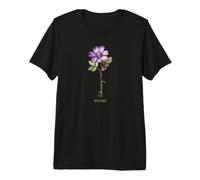 February Violet Birth Flowers Classic Women's Drink Flask Premium T-Shirt