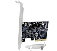 FebSmart PCIE 3.0 X4 to 2X 10Gbps Max USB 3.1/3.2 Gen 2 Type E Key A Card-USB 3.1/3.2 Gen 2 Header for PCs Front Panel USB-C Ports-16Gbps Bandwidth-Build in Self-Powered Technology (FS-E2C-Pro)