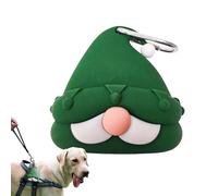 Feces Bag Holder, Clip Hook Durable Silicone Funny Dog Bag Dispenser Dispenser for Family Friends Outdoor Adventure Camping Travel Daily Walk