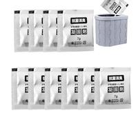 Feces Urine Powder, Coagulant for Portable Toilets - 10 x Faeces Absorbing Powder, Urine Deodorising Powder for Liquid Waste for Outdoor Camping and Hiking