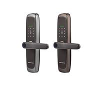 Fechadura Eletronica Bluetooth Smart Door Lock Tuya App Remote Fingerprint Unlocking Keyless Wireless Electronic Door Lock (Color : H3-Gray-240)