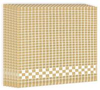 Fecido Classic Dark Color Cotton Terry Kitchen Dish Cloths with Hanging Loop (12 x 12 Inches) - Set of 6, Beige
