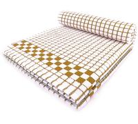 Fecido Classic Kitchen Tea Towels - Heavy Duty - Super Absorbent - 100% Cotton - Professional Grade Dish Cloths - European Made Tea Towels - Set of Two, Brown